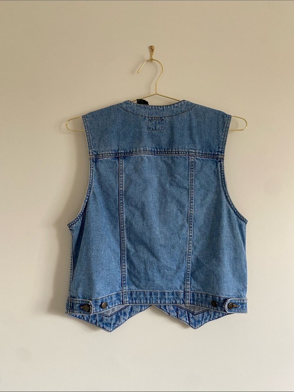 LizWear | Vintage Denim Vest | Cotton | Size M - Picture 9 of 14